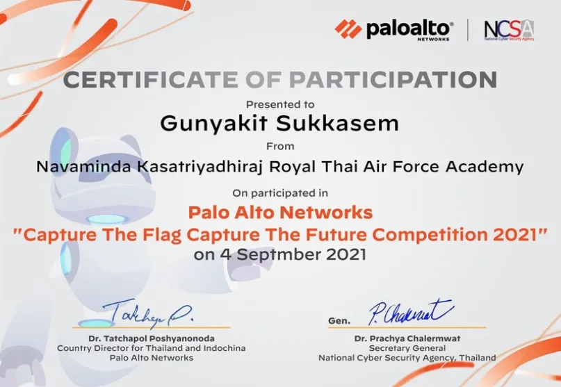 Palo Alto Networks Capture the Flag Capture the Future Competition 2021 · screenshot 1