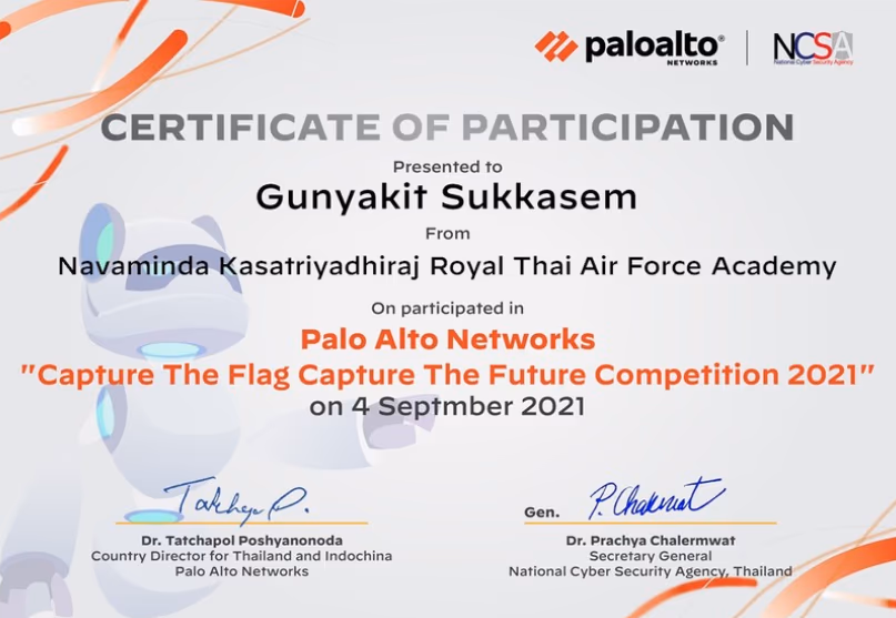 Palo Alto Networks Capture The Flag, Capture the Future Competition 2021 · screenshot 1