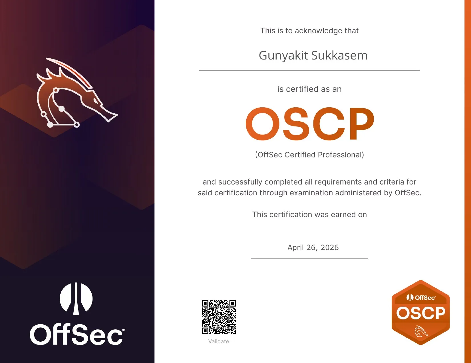 OSCP · OffSec Certified Professional
